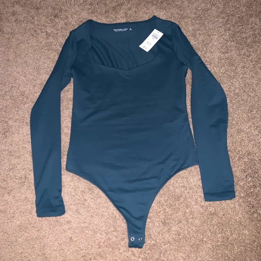 Abercrombie & Fitch Dark Teal Bodysuit size Small